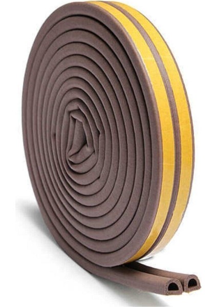 Kapı Pencere Izolasyon Bandı Kapı Altı Rüzgar Önleyici Kapı Pencere Fitili Süngeri KAHVERENGI(10X2)