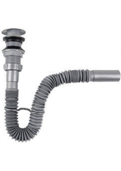 Stoplu Körüklü Sifon, Pop-Up Lüx Lavabo Eviye Sifonu, Klik-Klak Körüklü Sifon Tesisat Malzemeleri Tr fırsatları