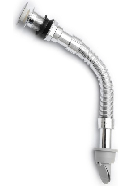 Krom Bas Çek Lavabo Sifonu ve Koku Giderici Kapaklı Adaptör Seti Lavabo Sifonu fırsatları