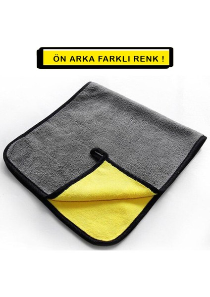 Araç Temizleme ve Kurulama Bezi 2 Adet 30X30 Çift Renk modelleri