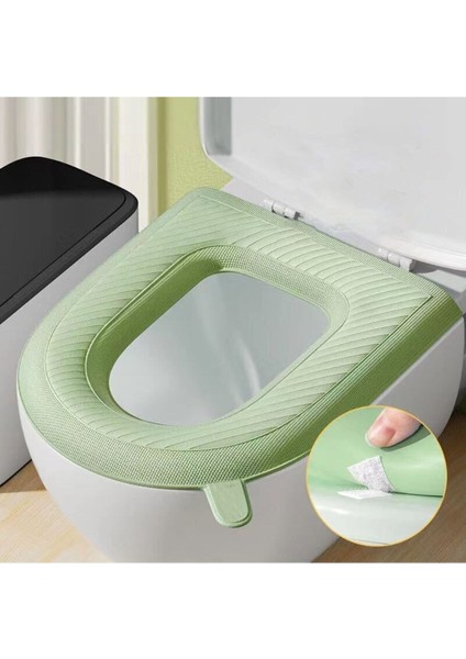 Tuvalet Klozet Kapağı Süngeri Pratik Su Geçirmez Yıkanabilir Bükülebilinir Klozet Kılıfı Mideri