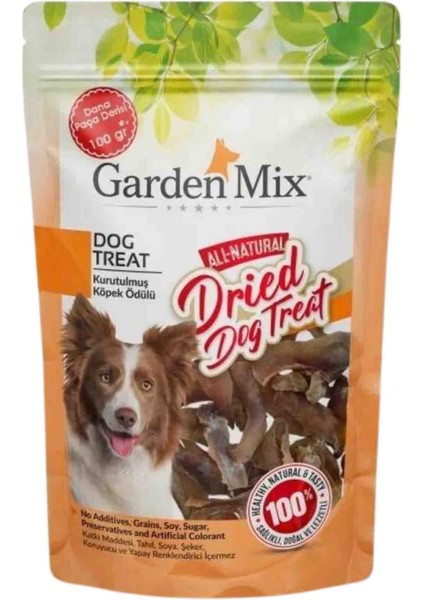 Kurutulmuş Dana Paça Derisi Köpek Ödülü 100GR