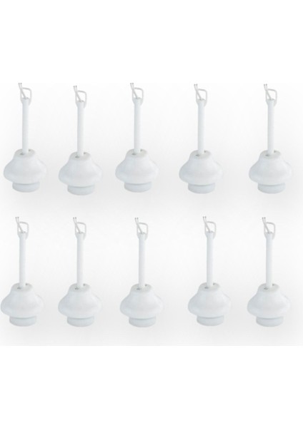 Askı Takımı Tij Duy 10 Adet Porselen (E27 Duy Girişli)