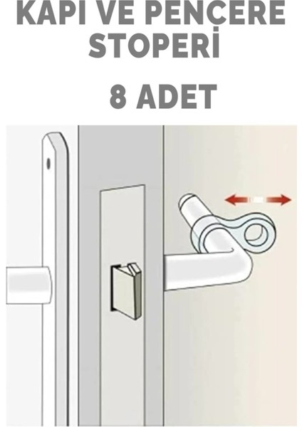 8 Adet Kapı Kolu Stoperi ve Pencere Kolu Stoperi Şeffaf Silikon Kapı Stoperi Kapı Kolu Tamponu fırsatları