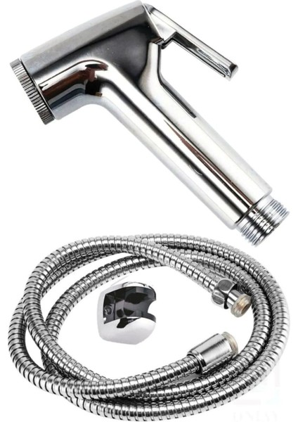 Taharet Musluğu Plastik Duş Fıskiyesi Taharetmatik Tabancalı Bas Çek Spiralli Mafsal Hortum Elduşu D