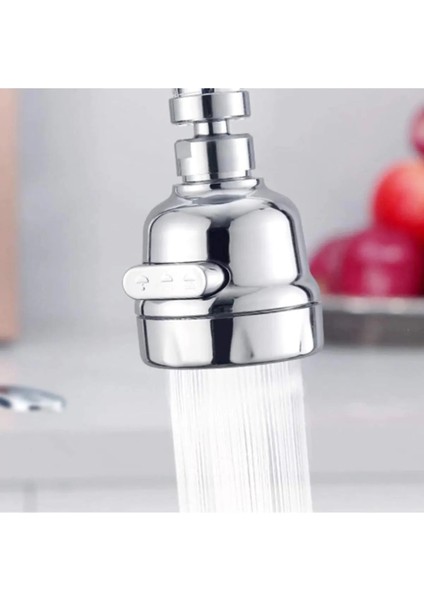 Su Tasaruflu Oynar 3 Fonksiyonlu 360 Derece Dönebilen Krom Mutfak Lavabo Musluk Başlığı 2 Yıl fırsatları