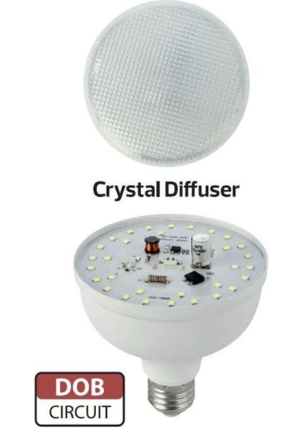 50W 6500K Beyaz LED Kristal Torch Ampul Tekli Beyaz Işık E27 LED Ampul 50 Watt Yok A'dan G'ye G 21F0 fiyatları