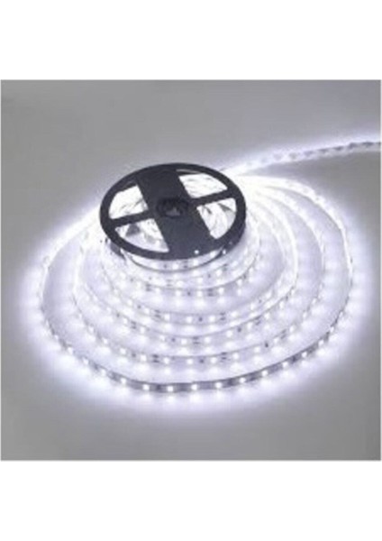 5 Metre Iç Mekan Şerit LED Beyaz Işık(Tak-Kullan Değildir LED Trafosuyla Kullanıma Uygundur) Beyaz I