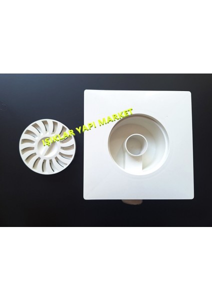 Yer Süzgeci-Sifon-Pis Su Gideri 15X15CM-YANDAN Çıkış-Boru Çapı: Ø32MM Gider Süzgeci Yer Süzgeci-Sifo modelleri