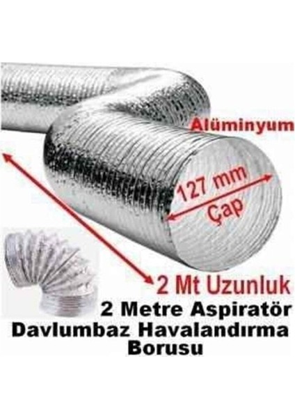 Aspiratör Borusu 127 mm 2 mt Gider Borusu fiyatları