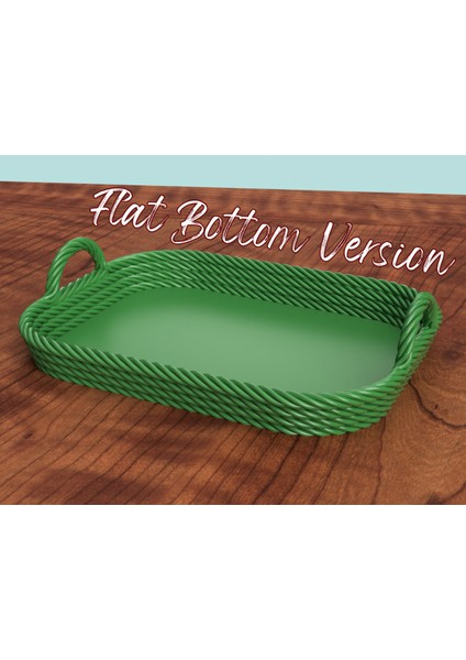Halat Saplı Dekoratif Tepsi – Rustik Tarz 3D Baskı Organizer fiyatları