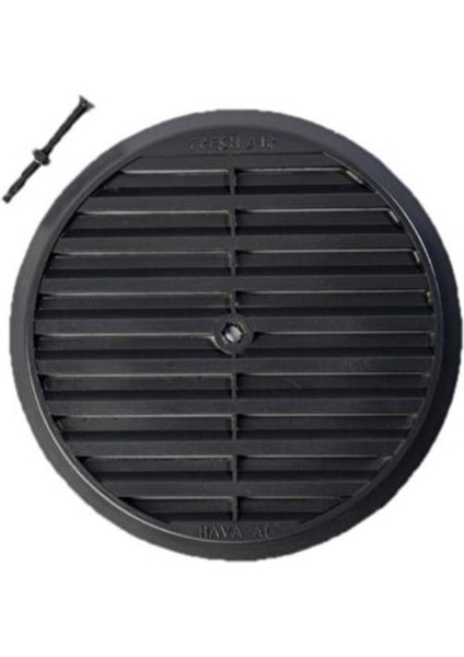 Siyah Doğal Gaz Menfezi Cam Ventilasyon Kombi Havalandırma