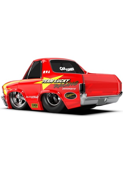 Cartuned S2 1968 Chevy El Camino - Kırmızı Pro Street Araba modelleri