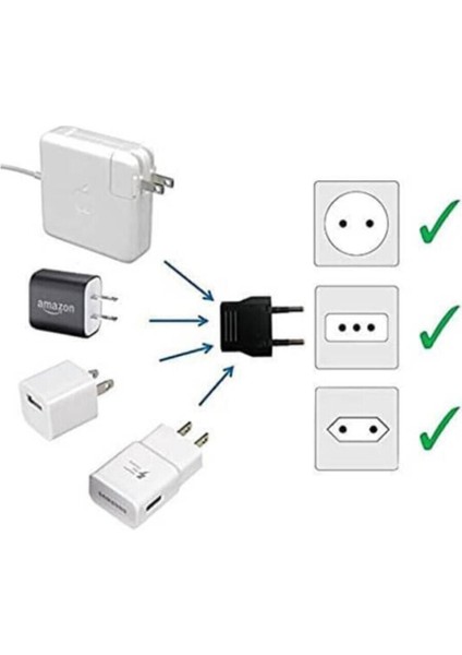 Amerikan Tipi Priz Dönüştürücü Fiş Çevirici Adaptörü Aparatı Amerikan Priz Çevirici Cn indirimleri