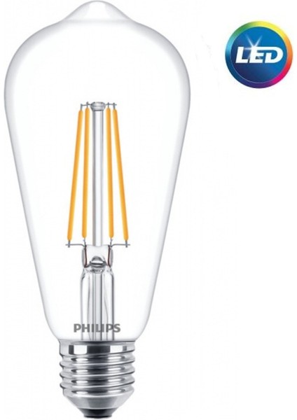 Filament Ampul Şeffaf 60 W Sarı Işık ST64 E27 Tekli Sarı Işık E27 Filament Ampul 7 Watt Yok Cn Ürün fiyatları