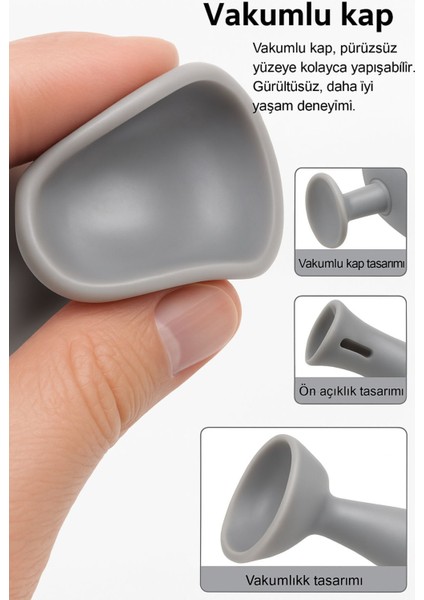 Çarpışma Önleyici Silikon Duvar Koruyucu Kapı Stoperi Gri Cn indirimleri