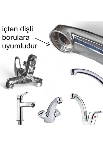 Perlatör Süzgeç Mix Lavabo Banyo Batarya Filtre Musluk Ucu - 5 Adet Musluk Filtresi 2 Yıl Tr fiyatları