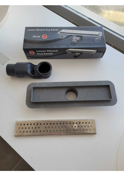 Lineer Duş Kanalı 30 cm 360 Derece Dönen Çıkışlı indirimleri