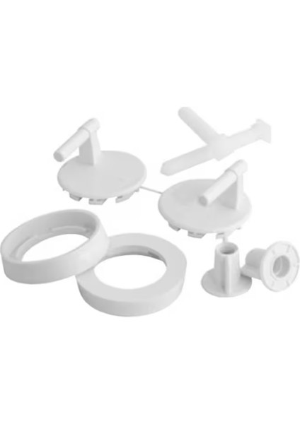 Klozet Kapak Vidası, Plastik Alttan Sıkmalı, Tüm Klozetler Ile Uyumlu Klozet Kapağı Vida Seti Klozet fırsatları