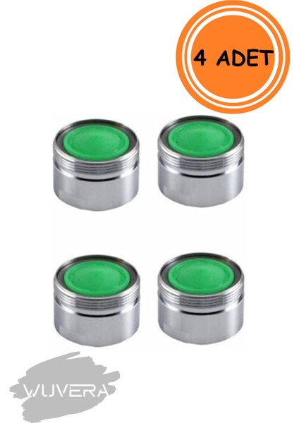 Niffashop Home 4 Adet Batarya Ucu - Su Tasarruf Ucu - Perlatör - Dış Dişli Perlatör Trendyn 105 2 Yı