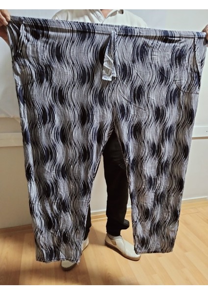 Kadın Bayan Büyük Battal Extra Jumbo Beden Viskon Süet Penye Kumaş 2 Yan Cepli Pantolon Eşofman Altı Pijama Altı 90 130 Kilograma Kadar Olur Bol Likralı Esneyen Kumaş Bel Lastikli Süs Bagcıklı modelleri