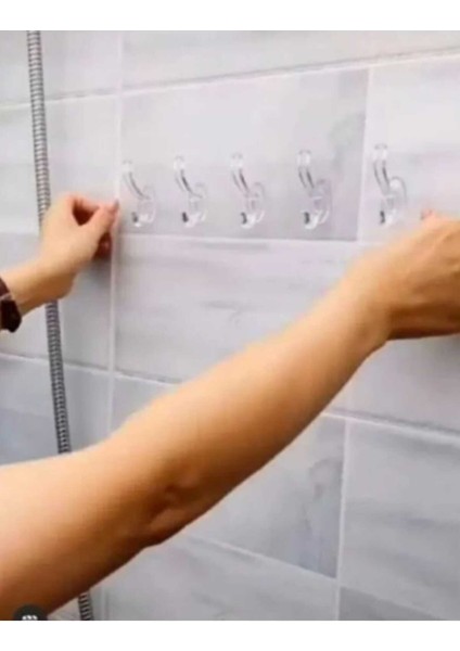 3 Adet Şeffaf Duvar Askısı Banyo Mutfak Kancası 5 Li Iz Bırakmayan Güçlü Yapışkanlı Turuncu Askı Set indirimleri