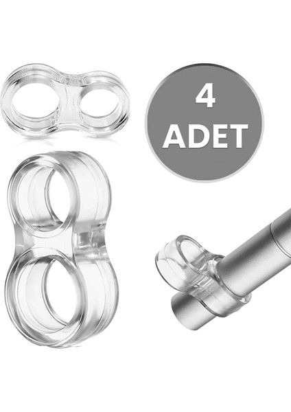 4 Adet Kapı Kolu Pencere Stoperi, Kapı Arkası Duvar Koruyucu Tampon, Silikon Durdurucu Ga