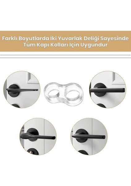 4 Adet Kapı Kolu Pencere Stoperi, Kapı Arkası Duvar Koruyucu Tampon, Silikon Durdurucu Ga fırsatları