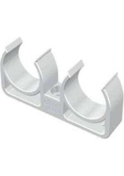 25 mm Pprc Çiftli Boru Kelepçesi 50 Adet Tesisat Malzemeleri