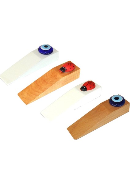 4'lü Kapı Altı Sabitleme Tampon Stoperi Ahşap Takoz