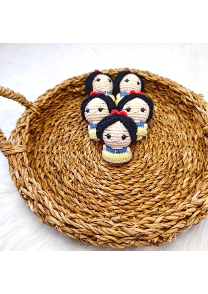 Amigurumi Örgü Pamuk Prenses Anahtarlık Çanta Süsü modelleri