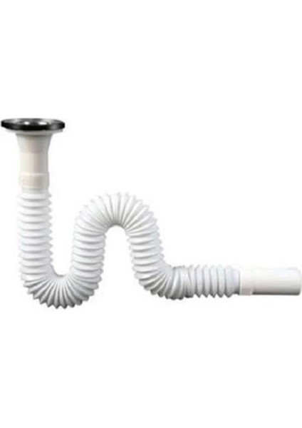 Körüklü Lavabo Sifonu Gırtlak Boru 70 cm Lavabo Sifonu