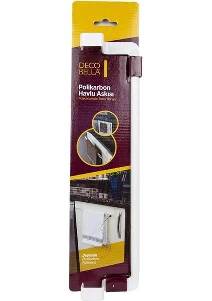 Polikarbon Havlu Askısı Towel Bar FMA01005 Gri Tr Decobella modelleri