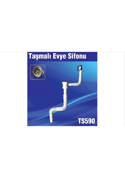 Yandan Taşmalı Lavabo Sifonu Lavabo Sifonu