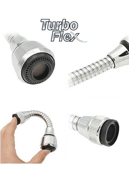 Turbo Flex Plastik Hortumlu Esnek Ayarlanabilir Musluk Başlığı 2 Aşamalı 2 Yıl fiyatları