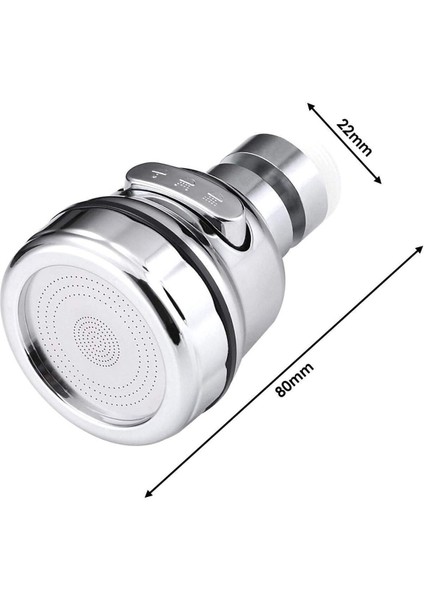 3 Fonksiyonlu Su Tasarruflu Musluk Ucu 1 Adet Mutfak Çeşme Ucu Döndürülebilir Hareketli Başlık 2 Yıl indirimleri