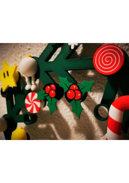 Dev Bina Tuğlası Noel Holly Yaprakları (Özelleştirilebilir Tasarım) fiyatları