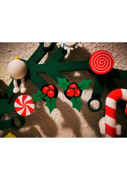 Dev Bina Tuğlası Noel Holly Yaprakları (Özelleştirilebilir Tasarım) modelleri