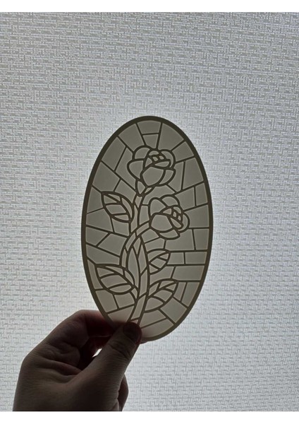 Iki Gül Vitray Paneli Dıy Renk Hayır Ams (Özelleştirilebilir Tasarım) fiyatları