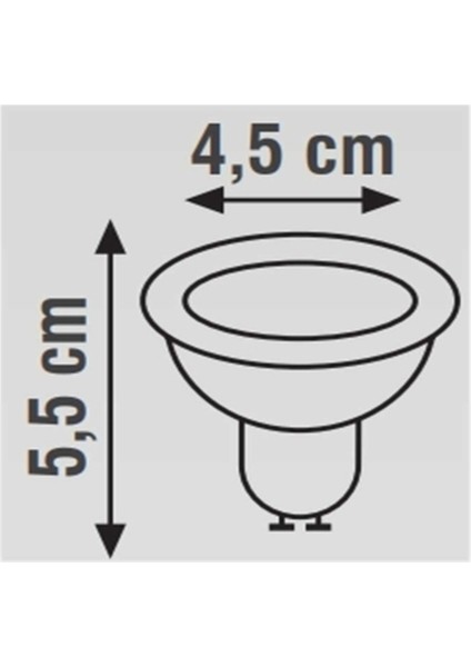 7 Watt LED Ampül GU10 Duy 6500K Beyaz Tekli Beyaz Işık GU10 LED Ampul 7 Watt Yok A'dan G'ye A modelleri