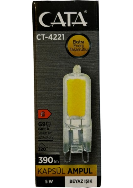 CT-4221 5W 6400K (Beyaz) G9 Duylu Kapsül LED Ampul (4 Adet) Tekli Beyaz Işık G9 LED Ampul 0 - 250 Wa fiyatları