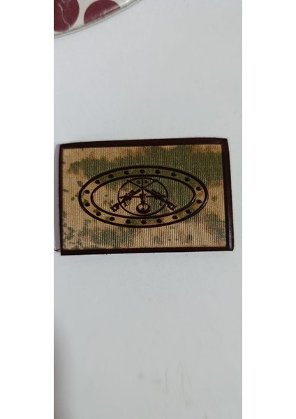 Jandarma Kamuflaj Keskin Nişancı Göğüs Brövesi 3d, Iki Yıldızlı, Yeni Tip, Cırtlı