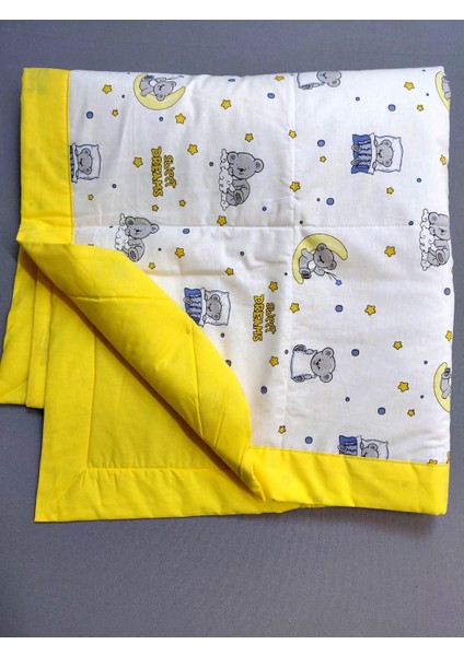 4 Parça 100% Organik Pamuk Bebek Yorgan Nevresim Takımı Bebek Seti (Unisex) 3 Farklı Renk modelleri