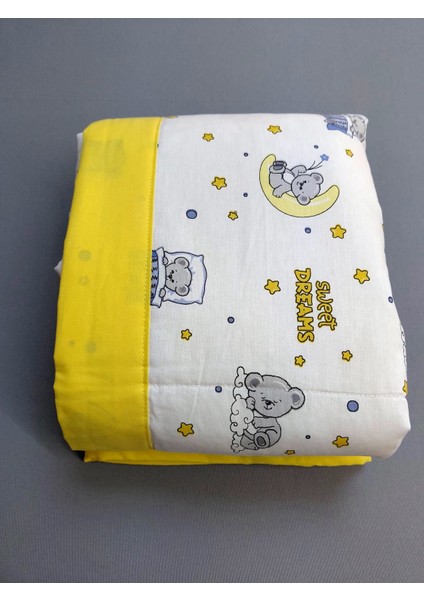 4 Parça 100% Organik Pamuk Bebek Yorgan Nevresim Takımı Bebek Seti (Unisex) 3 Farklı Renk fırsatları