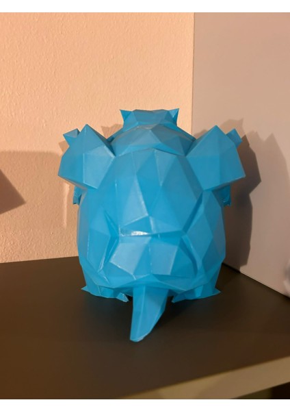 Düşük Poli Blastoise Pokemon