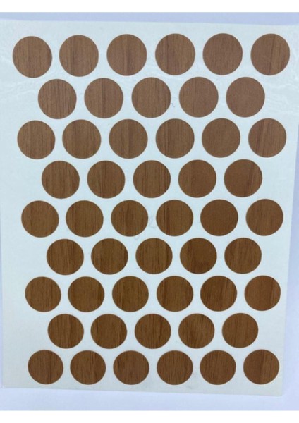 Yapışkanlı Vida Gizleme Yapıştırma Vida Tapası Tıpası(50 Adet) - Italyan Ceviz Vida Tr
