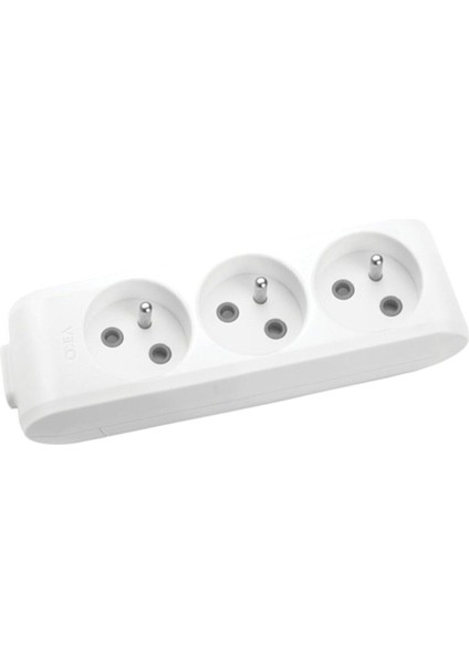 Topraklı Korumalı 3'lü Grup Priz (Klemensli) 3 Yok Yok Gri