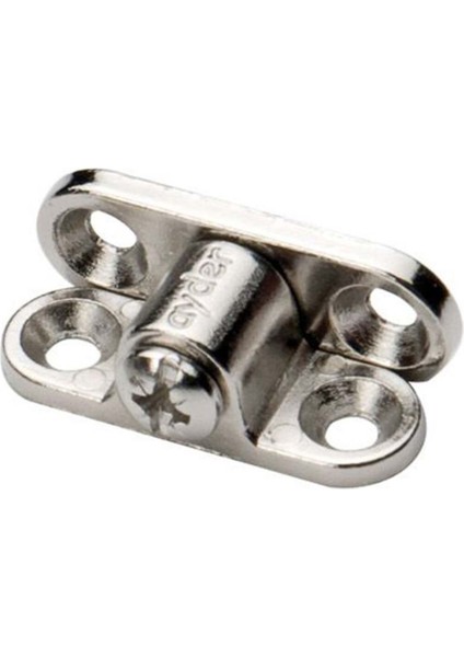 Metal T Çektirme Bağlantı Nikel (5 Adet ) Mobilya Bağlantı Elemanları Beyaz