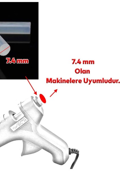 Mum Ince Sıcak Silikon Tabanca Mumu Çubukları 10 Adet Ince fiyatları