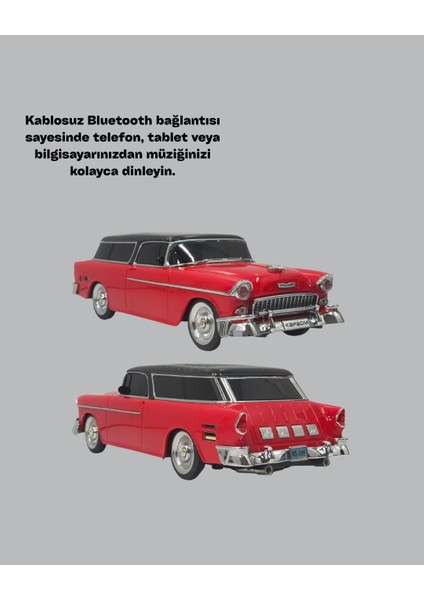 Resveq Retro Araba Şekilli Kablosuz Bluetooth Hoparlör fiyatları
